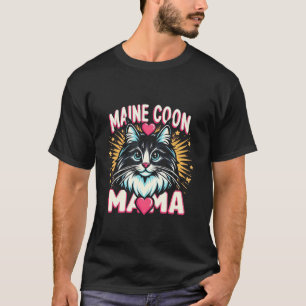 Camiseta Raça de Gato Maine Coon Pet - Maine Coon Mama
