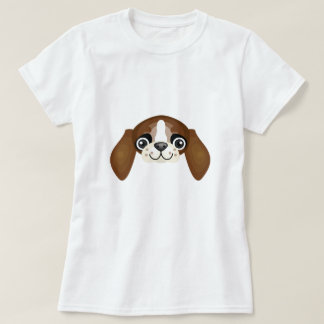 Camiseta Raça do Spaniel de brinquedo inglês de Brown -