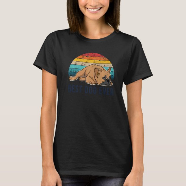 Camiseta Raça Francesa de Cachorro Francês 103 (Frente)