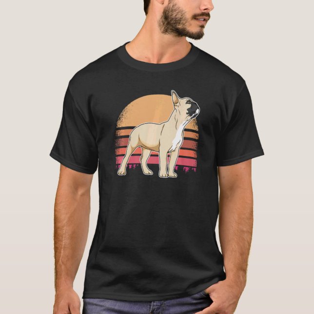 Camiseta Raça Francesa de Cachorro Francês 106 (Frente)