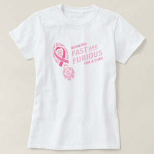 Camiseta Raça para o t-shirt do funcionamento do cancro da
