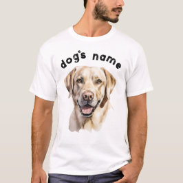 Camiseta Raça Personalizada De Cão Labrador