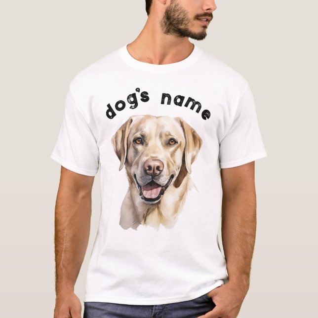 Camiseta Raça Personalizada De Cão Labrador (Frente)