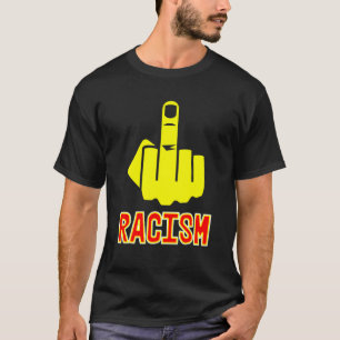Camiseta Raça Racismo no Meio Vermelho Amarelo Amarelo
