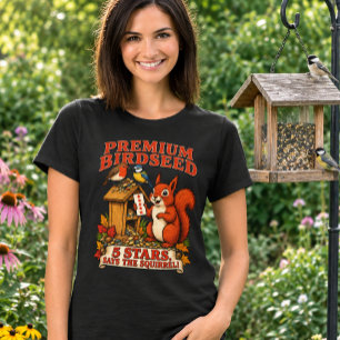 Camiseta Ração Premium para Pássaros 5 Estrelas Esquilo Eng