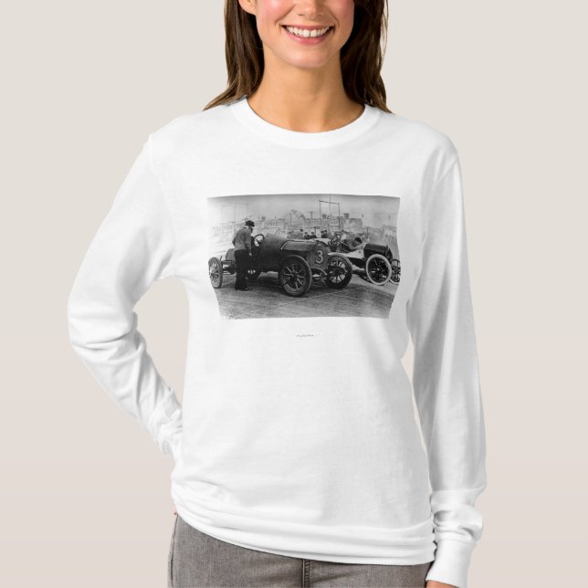 Camiseta Raças da velocidade dos recintos de diversão de um (Frente)