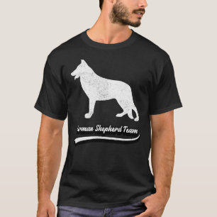 Camiseta Raças de cães da Equipe do German shepherd de Vint