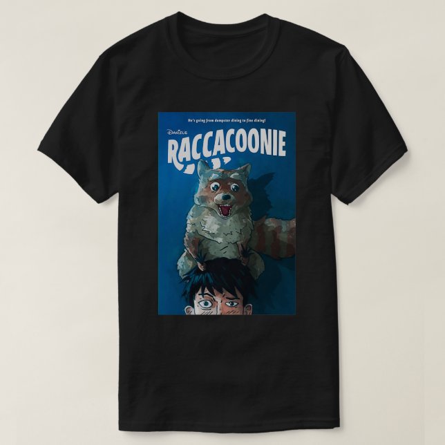 Camiseta Raccacoonie Tudo Em Todos Os Lugares Ao Mesmo Temp (Frente do Design)
