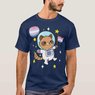 Camiseta Raccoon Astronauta Bigender Pride