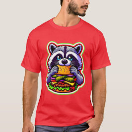 CAMISETA RACCOON COMENDO CHEESEBURGER 6