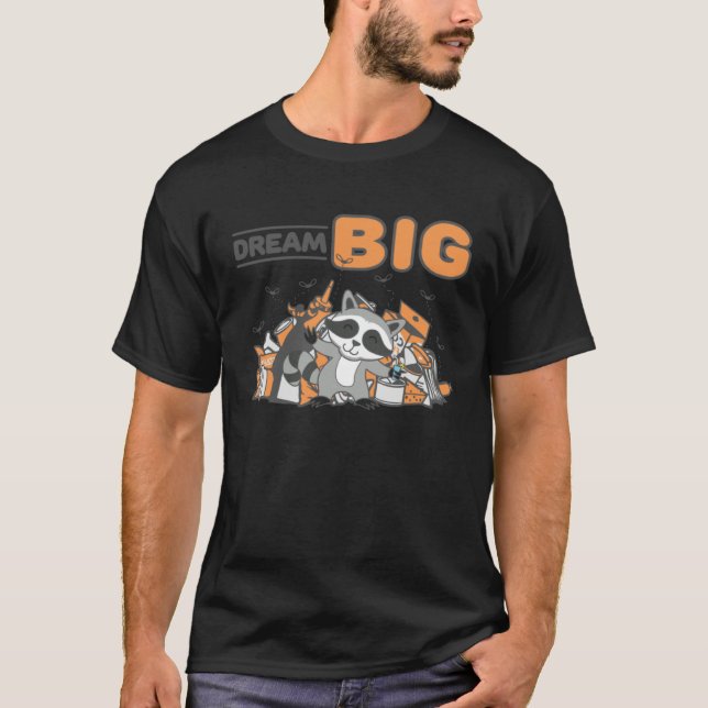 Camiseta Raccoon dizendo lixo Panda animal guisado (Frente)