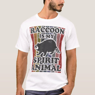 Camiseta raccoon é meu animal espiritual