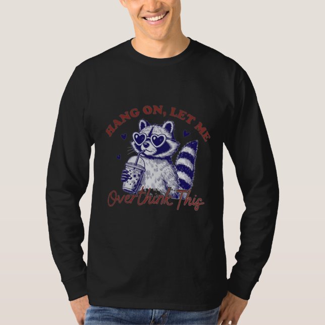 Camiseta Raccoon em pensamento (Frente)