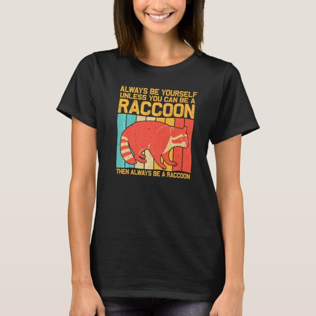 Camiseta Raccoon For Men Women Kids Raccoon (Frente)
