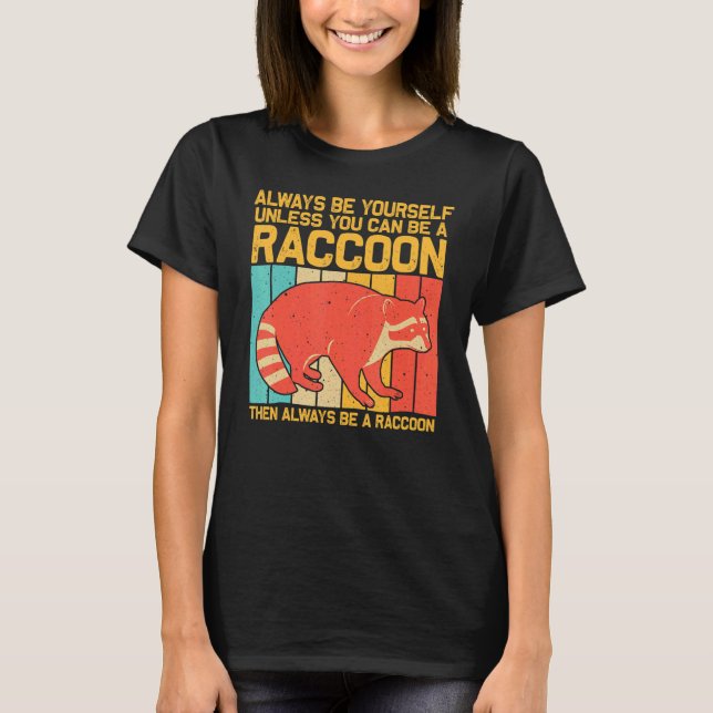 Camiseta Raccoon For Men Women Kids Raccoon   (Frente)