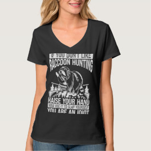 Camiseta Raccoon Hunting Essencial Humor Raccoon Slayer