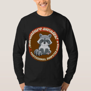 Camiseta Raccoon Lover - Mergulho de lixo - Aguardações de