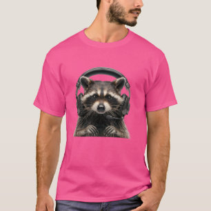 Camiseta Raccoon Motif Forest Amante de os animais Art Wild