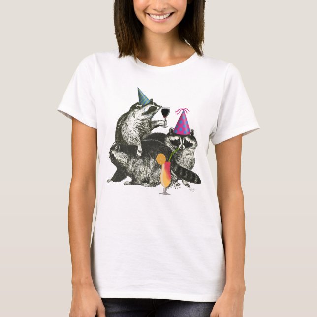 Camiseta Raccoon Party (Frente)