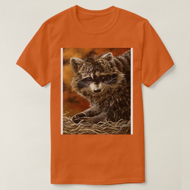 Camiseta Raccoon Photobomb (Frente do Design)