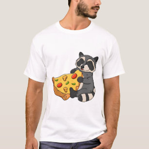 Camiseta Raccoon Pizza