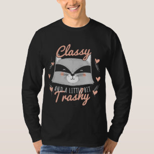 Camiseta Raccoon Trashy e Classe Funny Trash Rua Panda