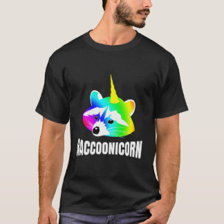 Camiseta Raccoonicorn Panda Trasgo Racoon Unicórnio