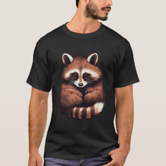 Camiseta raccoons abraçando Ideia Cólvora Criação Grap Insp