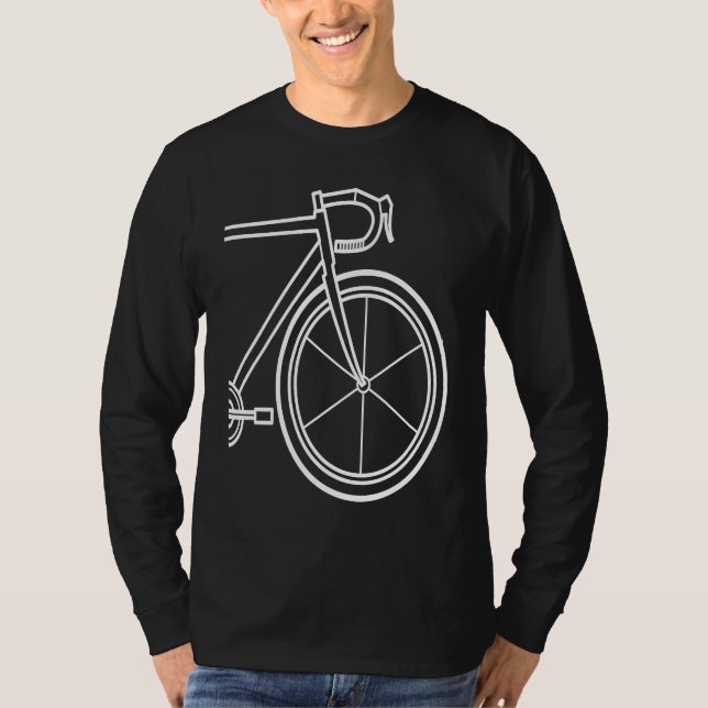Camiseta race bike bicycling accessories bicycle biker art  (Frente)