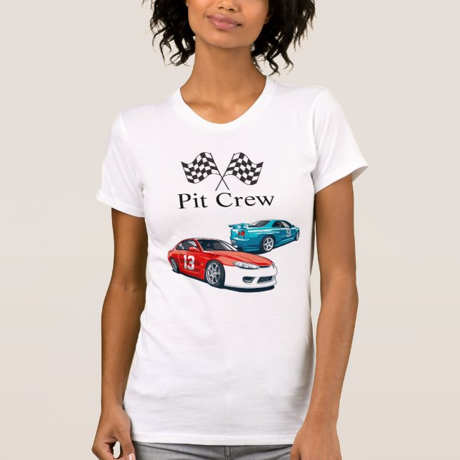 Camiseta Race Car Aniversário, Pit Crew, (Frente)