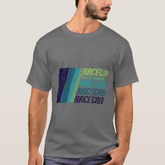 Camiseta Race Car Lovers Car Racing Classic Racecar Spelled (Frente)