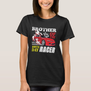 Camiseta Race Car Party Irmão Da Corrida De Aniversário