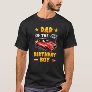Camiseta Race Car Toddler Boy Racing Pai Do Birthda