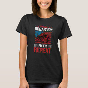 Camiseta Race Em Break Em Fix Em Repete Engraçada Rc Car Ra