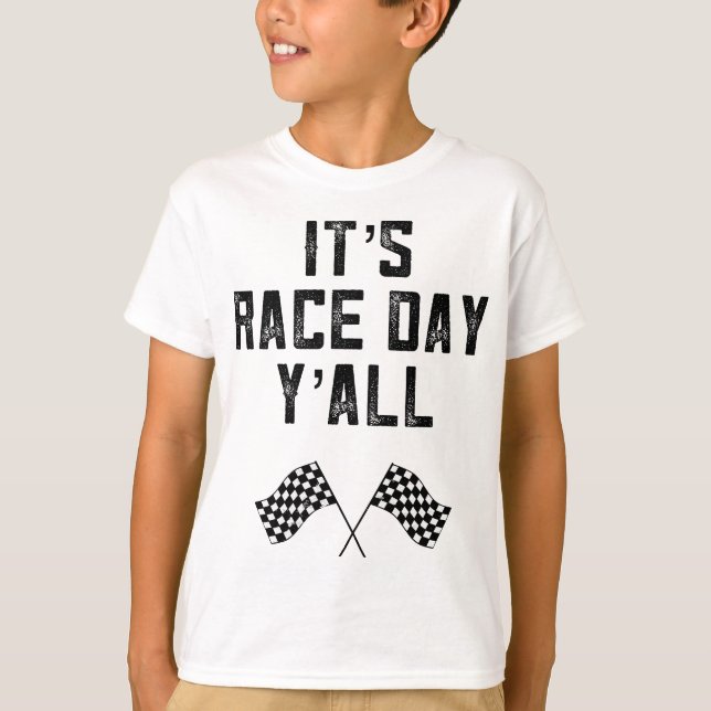 Camiseta Race Track Verificado Sinalizador Rápido Carros Ra (Frente)