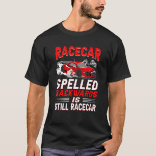 Camiseta Racecar Ortografado Para Trás Pit De Raça Tripulan