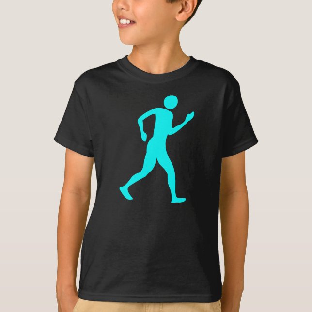 Camiseta Racewalk - Ciano (Frente)