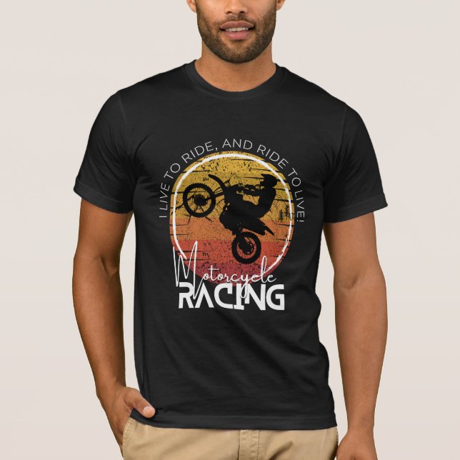 Camiseta RACHA MOTOCICLAR | Vista o seu esporte (Frente)