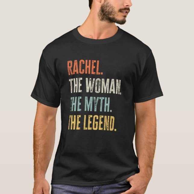 Camiseta Rachel, a melhor mulher mando lenda melhor nome Ra (Frente)