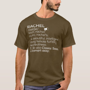 Camiseta Rachel Name Definition Rachel Nome 1