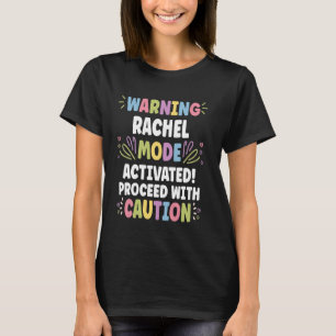 Camiseta RACHEL Nome Personalizado Divertido Fofo Personali