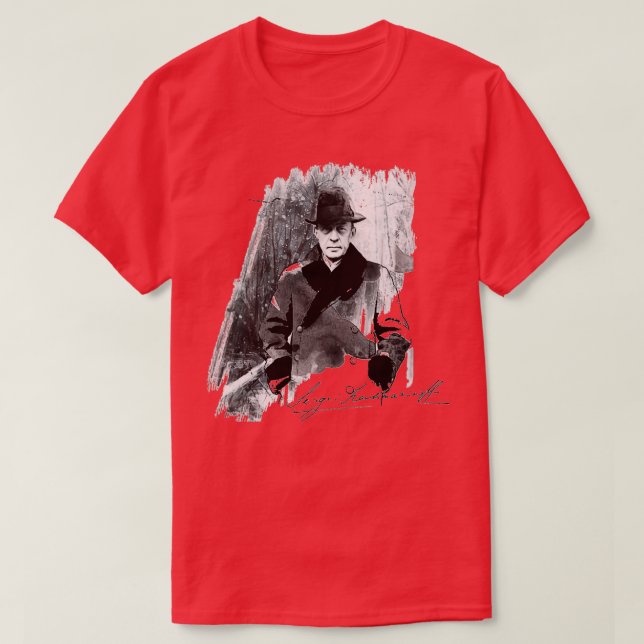 Camiseta Rachmaninoff Sergei  (Frente do Design)