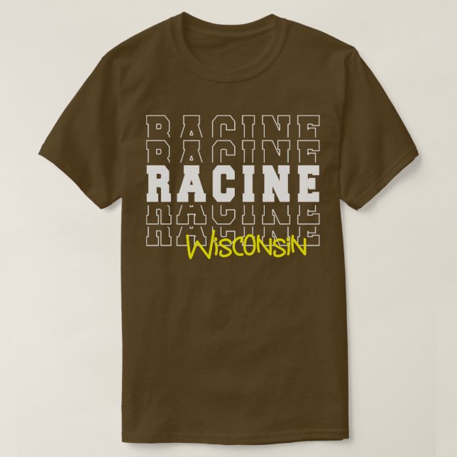 Camiseta Racine City Wisconsin Racine WI (Frente do Design)
