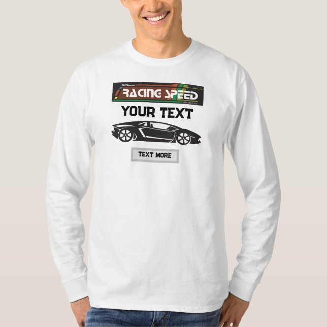 Camiseta Racing Speed Car Design – Fast Motorsport Performa (Frente)
