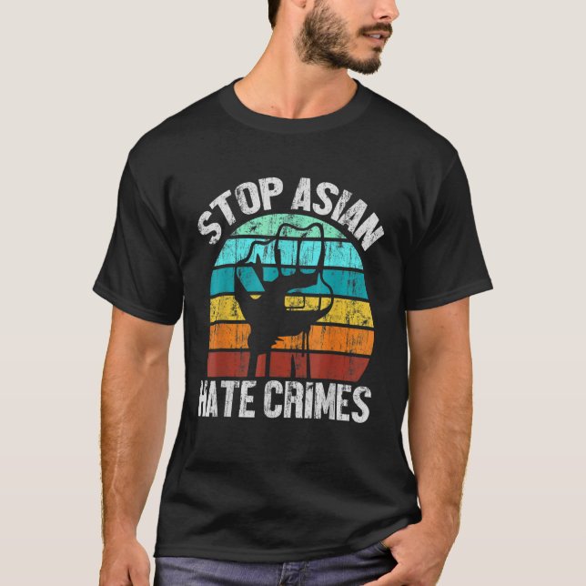 Camiseta Racismo Anti-Asiático Aapi American Interrompe o Ó (Frente)