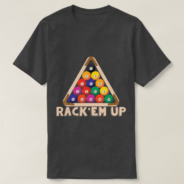 Camiseta Rack Em Cima Eu Piscina Billiard I Snooker I Billi (Frente do Design)