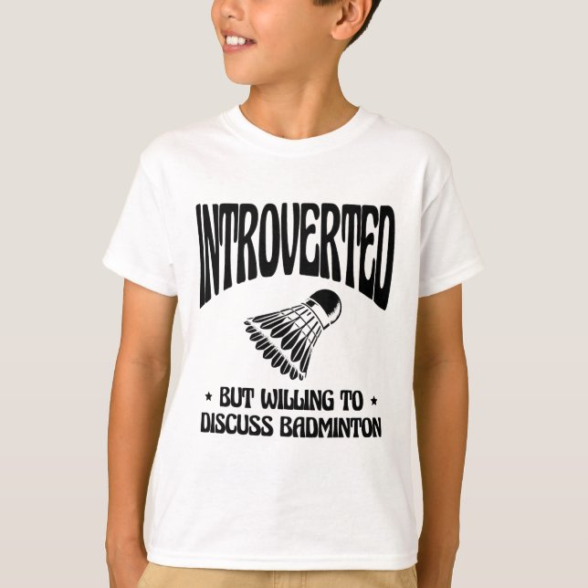 Camiseta Racket do Shuttle do Badminton Retro (Frente)