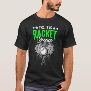 Camiseta "Racket Science Lawn Humor" Para O Esporte De Rack