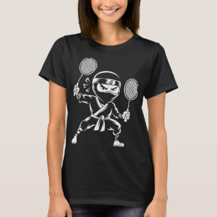 Camiseta Racket Shuttle Racquet - Jogador Badminton Nin