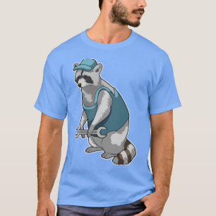 Camiseta Racoon como artesão de Wrench
